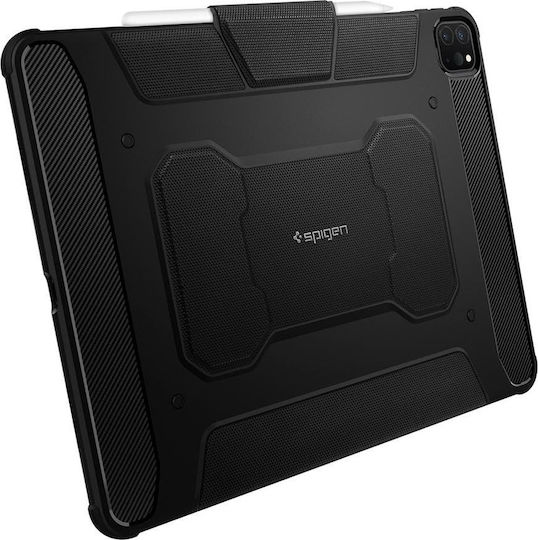 Spigen Rugged Armor Pro Flip Cover Durable Black (iPad Pro 2021 12.9")