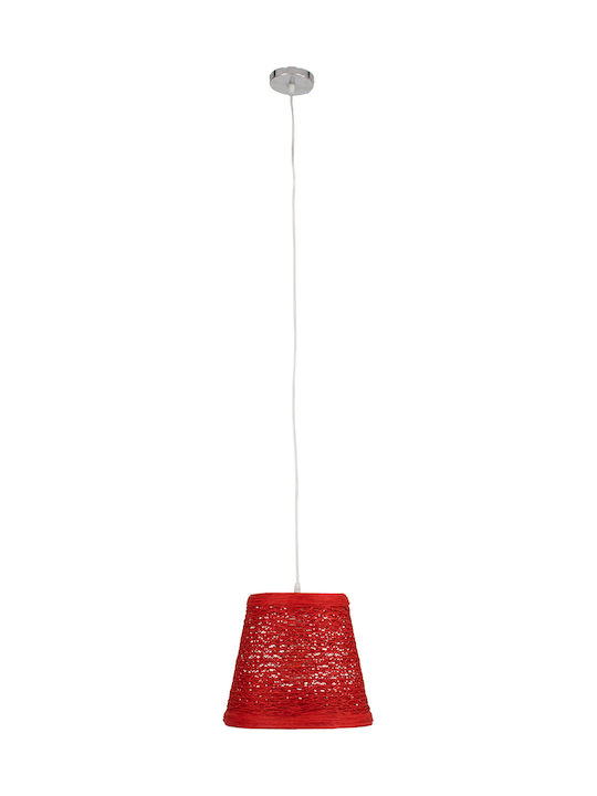 GloboStar Playroom Deckenleuchte Rote mit Seil für Lampenbirnensockel E27 32x32x27cm