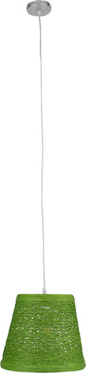 GloboStar Playroom Pendant Light Green with Rope for Socket E27 32x32x27cm