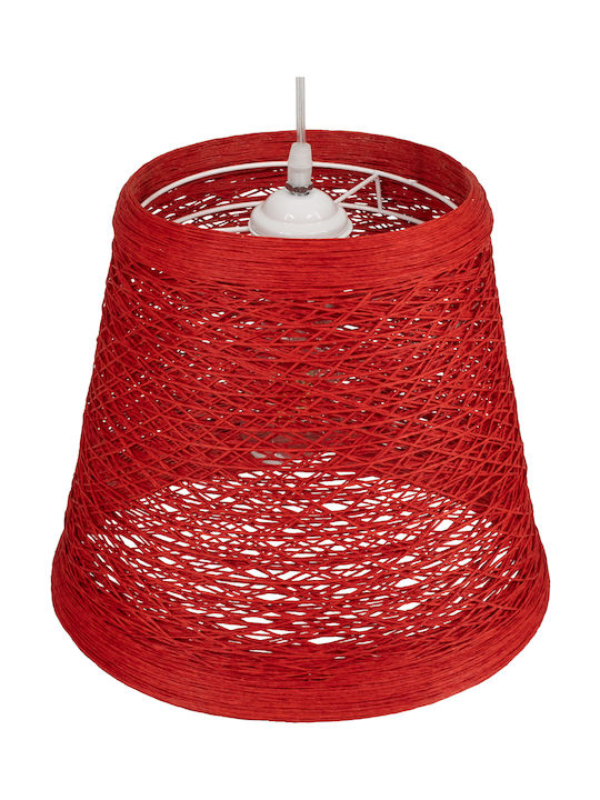 GloboStar Playroom Deckenleuchte Rote mit Seil für Lampenbirnensockel E27 32x32x27cm