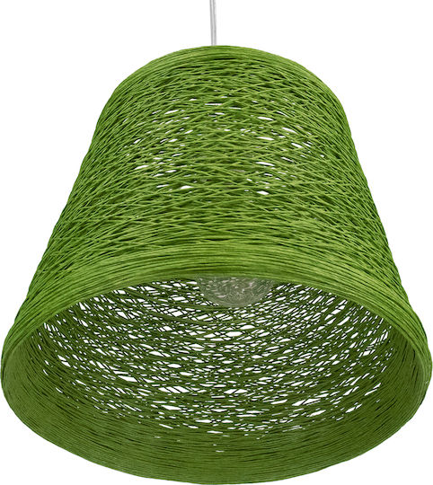 GloboStar Playroom Pendant Light Green with Rope for Socket E27 32x32x27cm