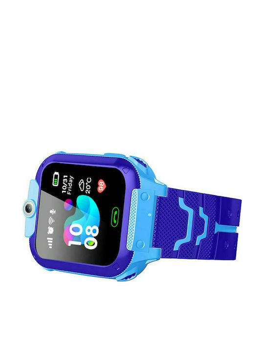 SPM Kids Digital Watch with GPS and Rubber/Plastic Strap Blue