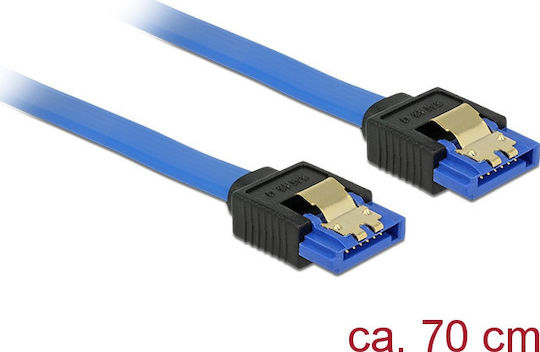 DeLock 7-пинов SATA III - 7-пинов SATA III Кабел 0.7см Син (84980)