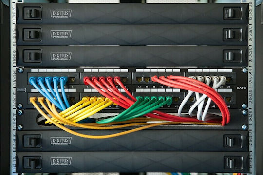 Digitus Optical Patch Panel for Rack 1U 19" Black