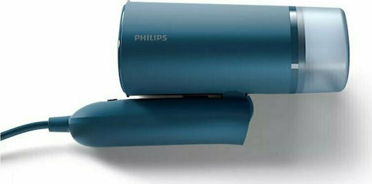 Philips Ατμοκαθαριστής Ρούχων Χειρός 1000W με Δοχείο 100ml Μπλε