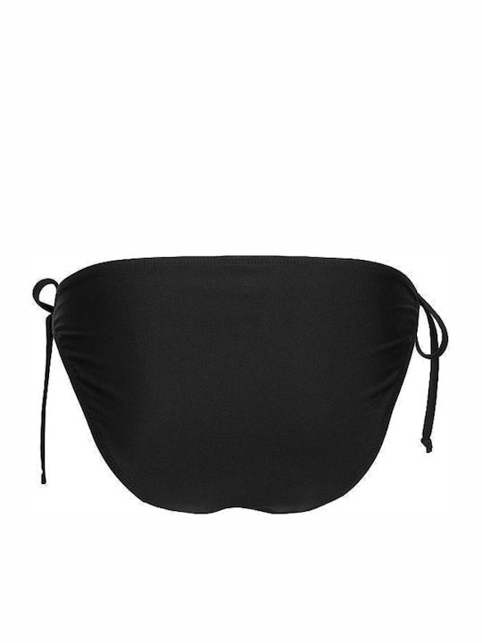 Bikini Slip με Κορδονάκια Μαύρο