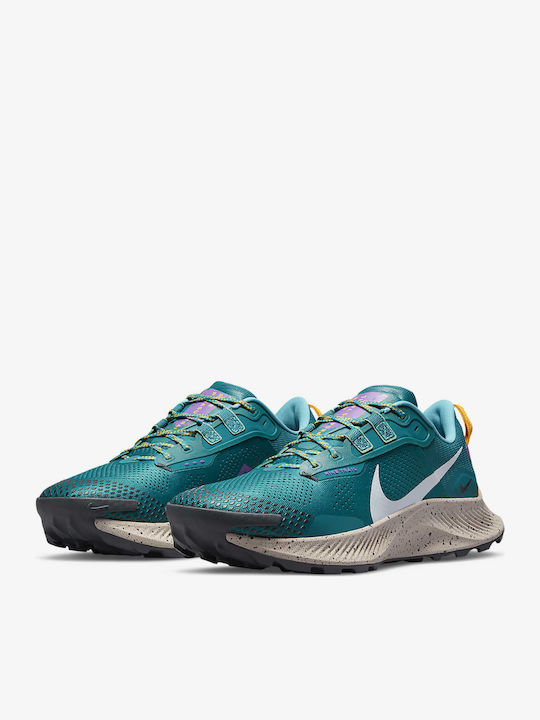 Nike Pegasus Trail 3 Ανδρικά Αθλητικά Παπούτσια Trail Running Mystic Teal / University Gold-Wild Berry / Dark Smoke Grey
