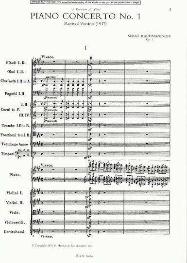 Boosey & Hawkes Rachmaninoff - Piano Concertos 1 & 2 [Full Score] für Klavier