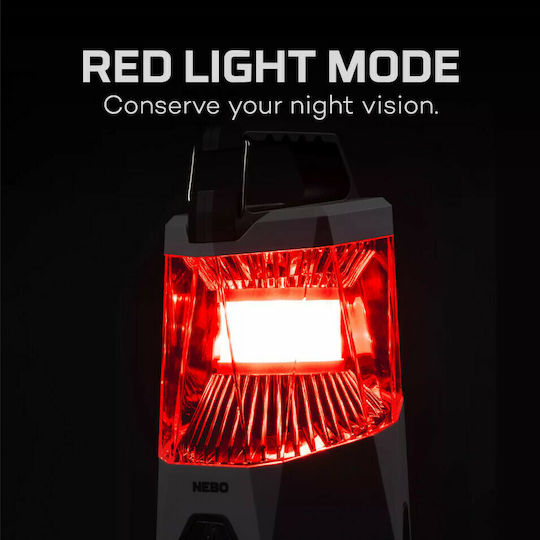 Nebo Galileo Rechargeable Lantern for Camping with Flashlight & Powerbank 500lm