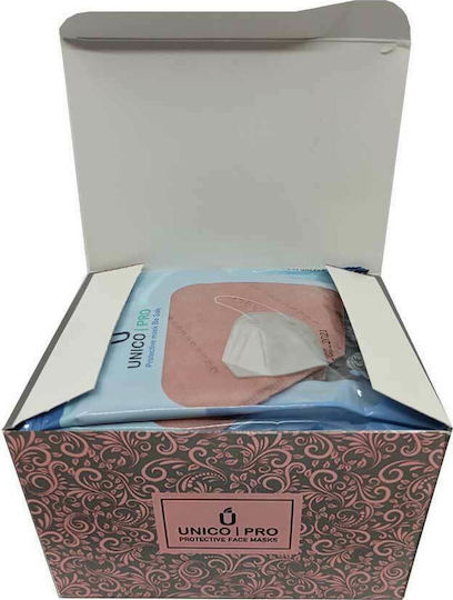 Unico Pro Disposable Protective Mask FFP2 Pink 25pcs