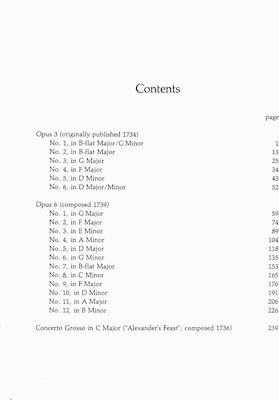 Dover Publications Handel - Complete Concerti Grossi pentru Orchestra