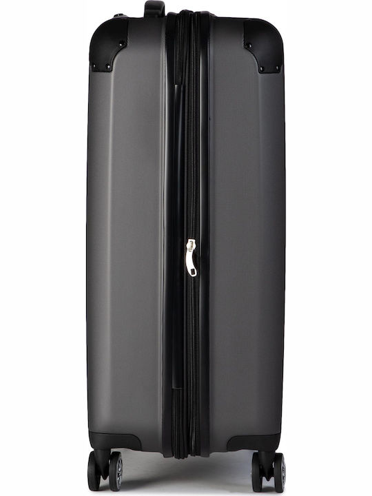 Travelite City 73048-04 Μεσαία Βαλίτσα Ταξιδίου Σκληρή Γκρι με 4 Ρόδες Ύψους 68εκ.