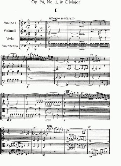 Dover Publications Haydn - Eleven Late String Quartets Op.74, 76 and 77 за Струнни инструменти