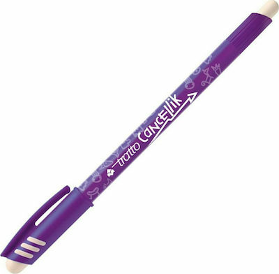 Tratto Tratto Cancellik Pen Ballpoint 0.4mm with Purple Ink