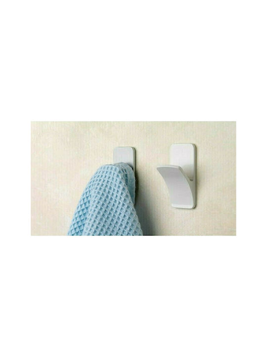 Inofix Single Wall-Mounted Bathroom Hook ​3x6cm White