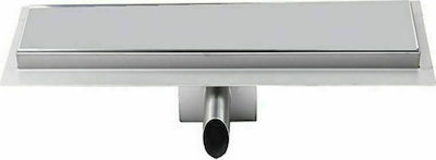 Gloria Doppio ST ST304 Stainless Steel Channel Floor with Output 70mm and Size 60x6.7cm Silver 14-6029