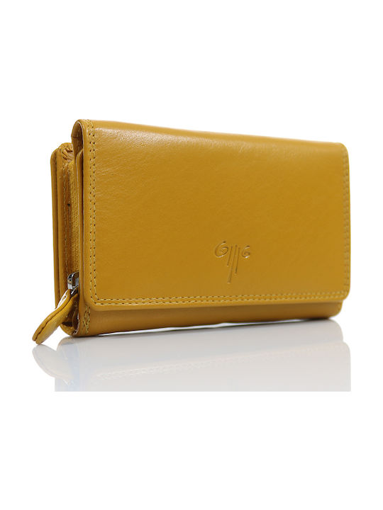 Kion Large Leather Women's Wallet Yellow