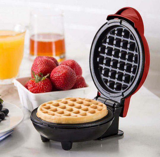 Mini Waffle Maker Βαφλιέρα για Στρογγυλές Βάφλες 350W