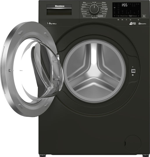 Blomberg LWF184420G Πλυντήριο Ρούχων 8kg με Τεχνολογία Ατμού 1400 Στροφών Γκρι