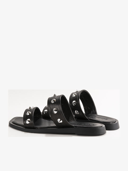 Sandale Casual Damă Din Piele Negru