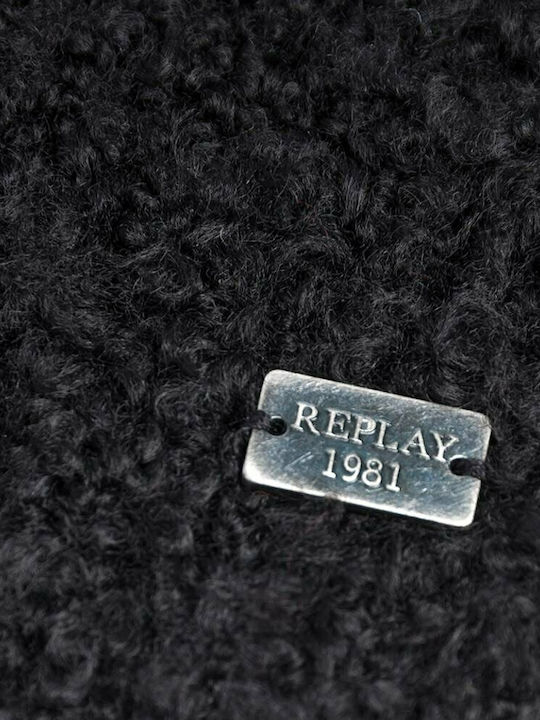Beanie Γυναικείος Σκούφος Πλεκτός σε Μαύρο χρώμα