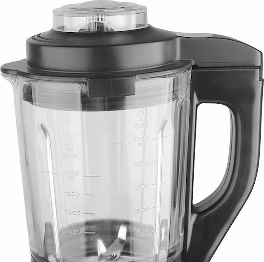 Hoomei Μπλέντερ με Γυάλινη Κανάτα 1.75 lt 1400W Μαύρο HM-6788