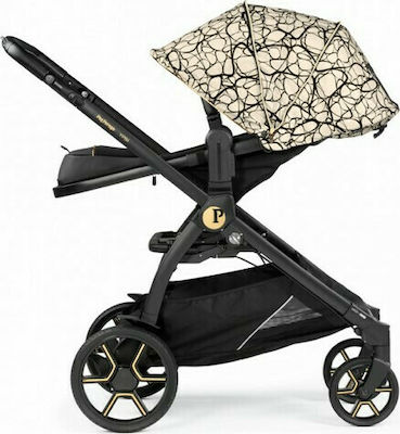 Peg Perego Veloce Verstellbar Kinderwagen Geeignet für Neugeborene Graphic Gold 10.7kg 02828AB50RO01