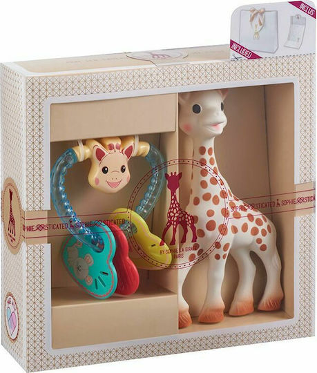 Sophie La Girafe Σετ Δώρου για Μωρά Heart Shaped Rattle Sophiesticated για Κορίτσι για 0-1 μηνών