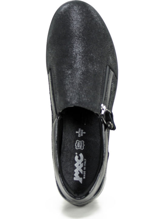 Δερμάτινα Γυναικεία Loafers σε Μαύρο Χρώμα