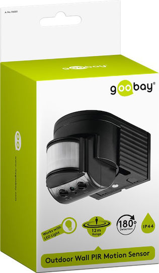 Goobay Goobay Haustalts-Sensoren & Alarme Verkabelter Bewegungssensor Überwachung 180° Erkennungswinkel 12m