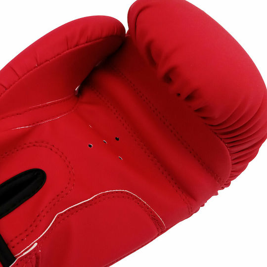 Olympus Sport Challenge Mănuși de Box din Piele Sintetică pentru Competiție Roșii