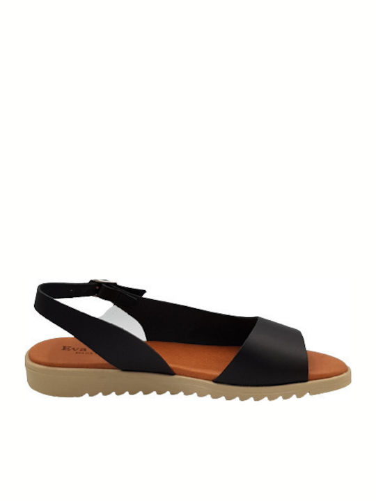 Eva Frutos Black Sandal 1205