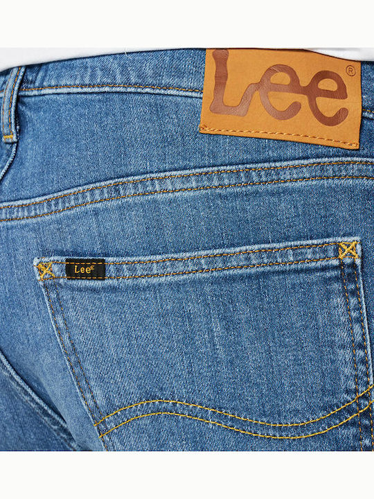Lee Zip Fly Pantaloni Jeans pentru Bărbați Elastic cu Croială