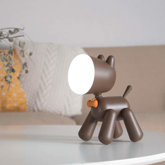 Andowl Παιδικό Διακοσμητικό Φωτιστικό Waggy Puppy Καφέ 15x9x21εκ. Andowl Παιδικό Διακοσμητικό Φωτιστικό Waggy Puppy Καφέ 15x9x21εκ.