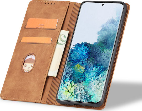 Bodycell PU Leather Book Synthetic Leather Brown (Galaxy A12) 04-00620