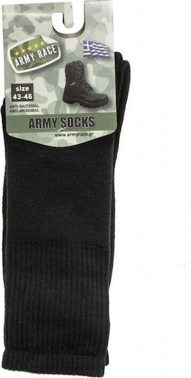 Army Race Long Hunting Socks Cotton Military Cotton Black Socks in Black color