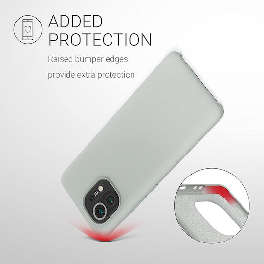KWmobile Soft Flexible Back Cover Silicon Gri deschis mat (Xiaomi Mi 11)