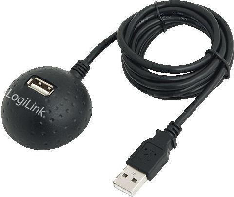 LogiLink USB 2.0 Cable USB-A male - USB-A female Μαύρο 1.5m (CU0013B)