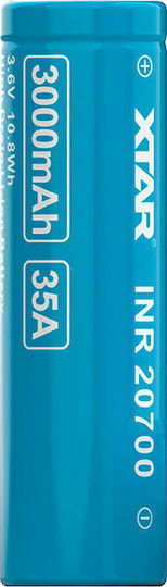 XTAR Презареждаща батерия 20700 Li-ion 3000mAh 3.6V 1бр
