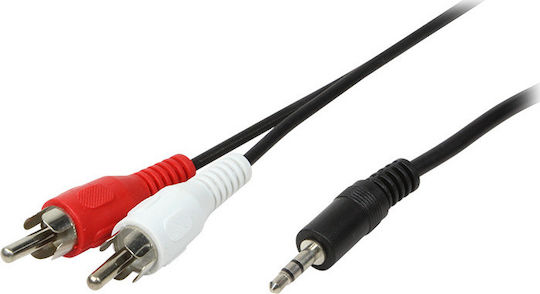 LogiLink 3.5mm male - RCA male Cable Black 1.5m (CA1042)