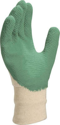 Delta Plus Gloves for Work Green Latex/Cotton