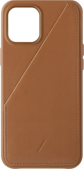 Native Union Card Back Cover Δερμάτινο με Υποδοχή για Κάρτες Tan (iPhone 12 Pro Max)