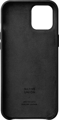 Native Union Card Back Cover Δερμάτινο Μαύρο (iPhone 12 Pro Max)