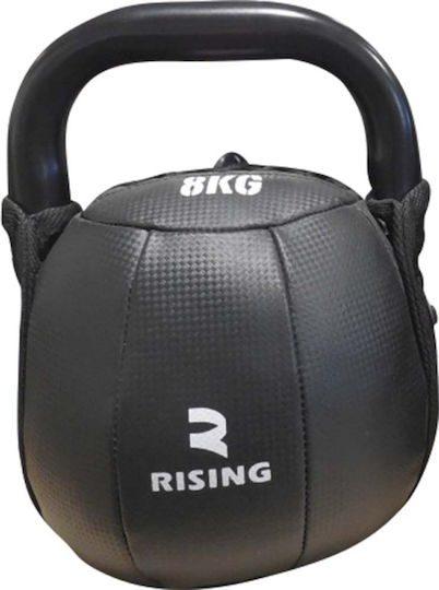 AMILA Black PVC Kettlebell 12kg