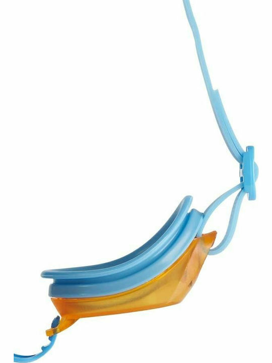Speedo Jet Γυαλιά Κολύμβησης Παιδικά με Αντιθαμβωτικούς Φακούς Μπλε Μπλε/Πορτοκαλί