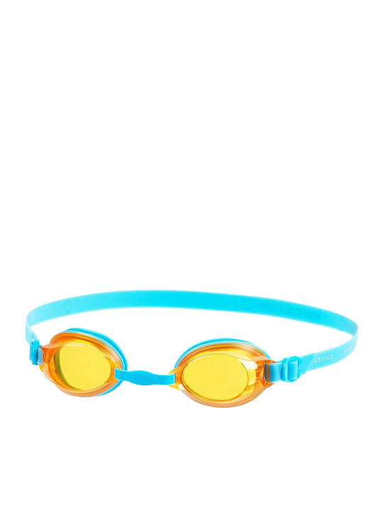 Speedo Jet Γυαλιά Κολύμβησης Παιδικά με Αντιθαμβωτικούς Φακούς Μπλε Μπλε/Πορτοκαλί