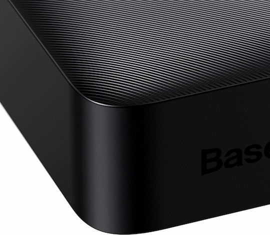 Baseus Bipow Power Bank 20000mAh 15W с 2 USB-A порта и USB-C порт Черен