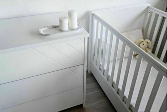 Santa Bebe Bianco Σετ Βρεφικού Δωματίου με Κρεβάτι & Συρταριέρα Λευκό