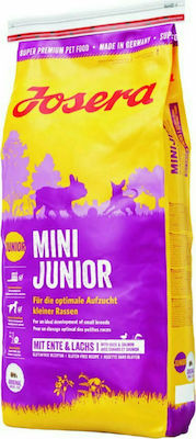 Josera Mini Junior 4.5kg Ξηρά Τροφή χωρίς Γλουτένη για Κουτάβια Μικρόσωμων Φυλών με Πάπια (5x900gr)