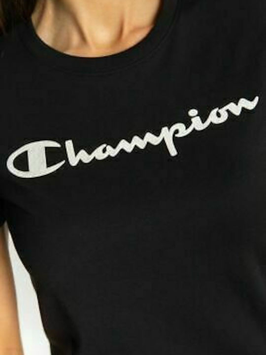 Champion Damen Sportlich T-shirt Schwarz